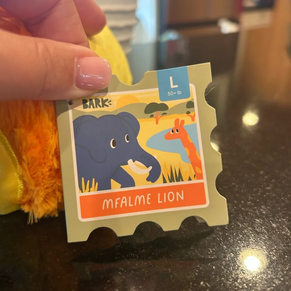 Mealme Lion Bark Box Dog Toy